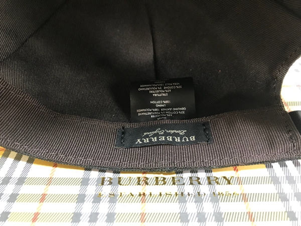 ブランド帽子素材ディテール